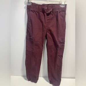 GAP Cargo pants Boys Medium Washed Dark Red Burgundy